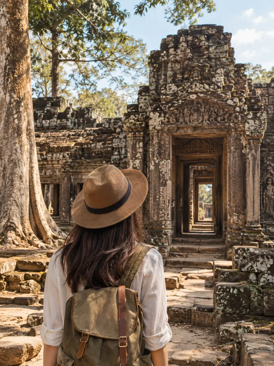 Uitzicht bij Preah Khan